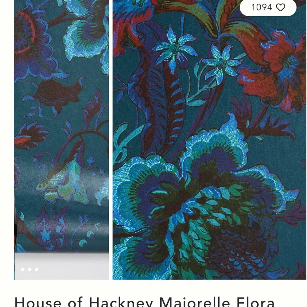 House of Hackney Majorelle wallpaper from Anthropologie - Picture 2 of 5